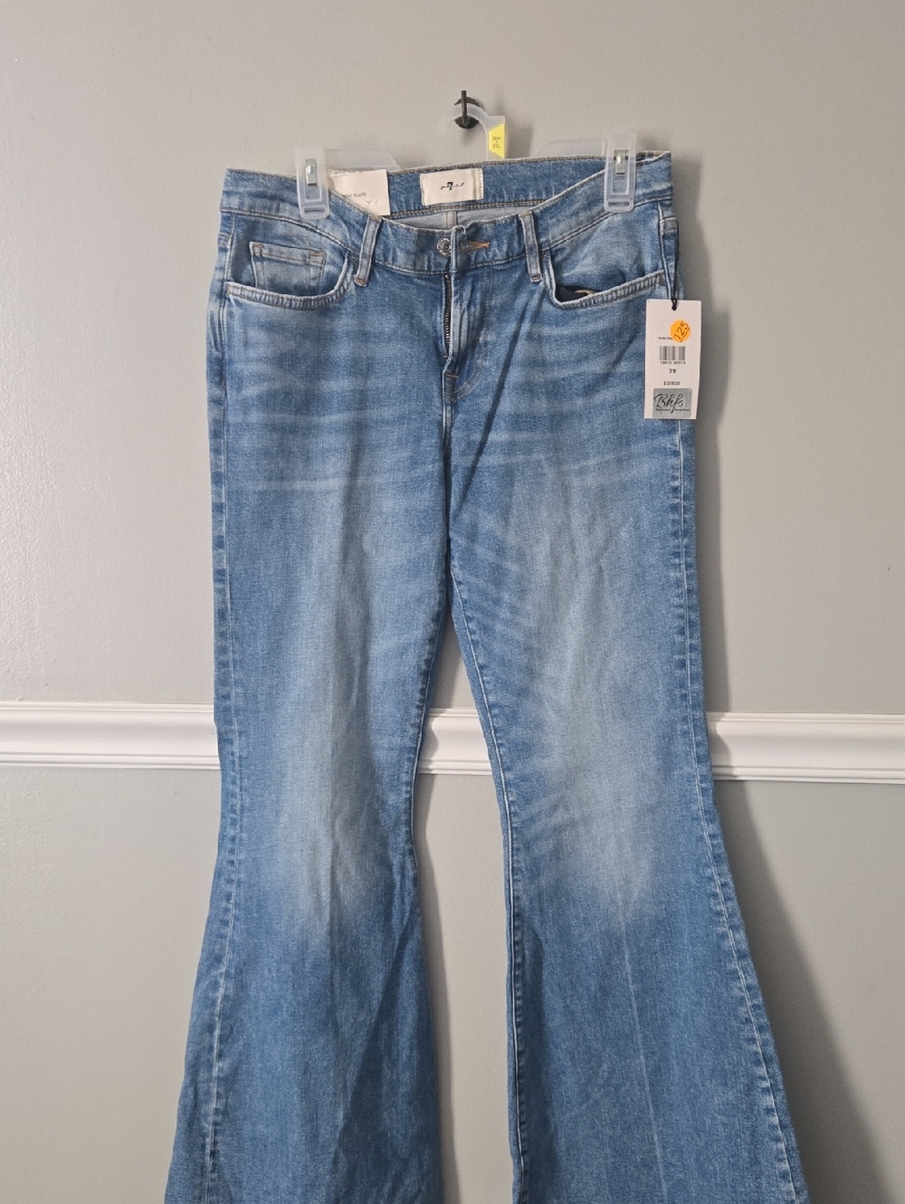 7 For All Mankind Light Blue Flare Jeans